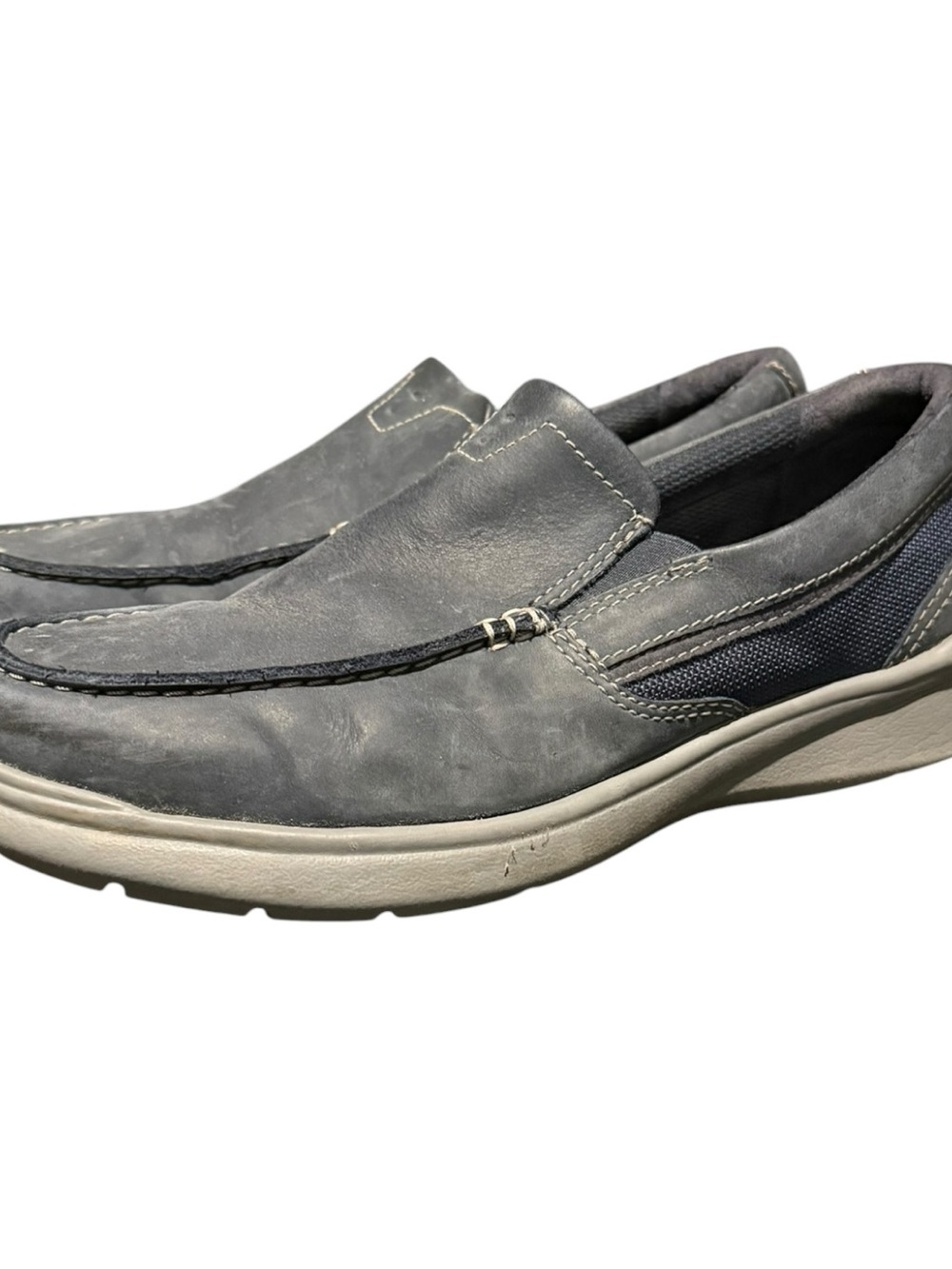 Clarks Men's Cotrell Blue Easy Loafer Slip-on Shoes Sz 9.5 M Casual Lifestyle
